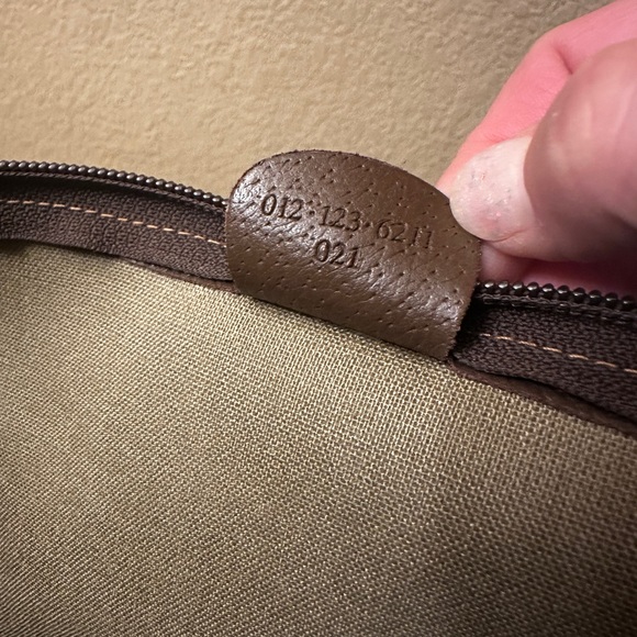 LARGE VINTAGE GUCCI WEB SHERRY LINE GG TOTE, Ophidia, Classic Green & Red - Picture 4 of 10